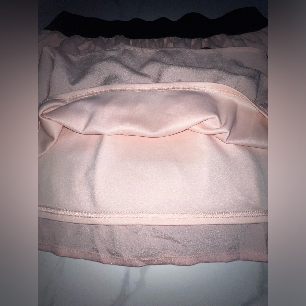 EUC STOOSH pink with black lace mini a-line skirt size xl - Picture 3 of 6